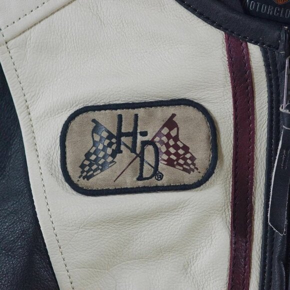 Authentic Harley Davidson Women's Alyssa Distressed Leather Jacket Medium EUC‌‍‍ - Picture 5 of 8